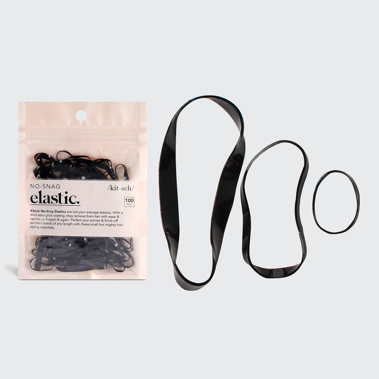 Black No-Snag Elastics 100pc Set - Image 3