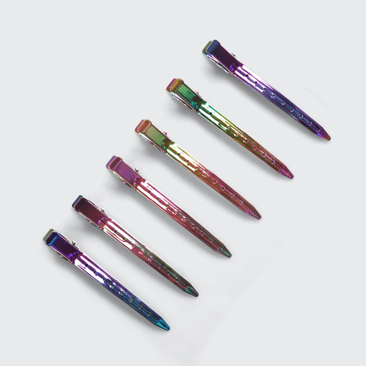 Iridescent Styling Hair Clips 6pc Set - Image 3
