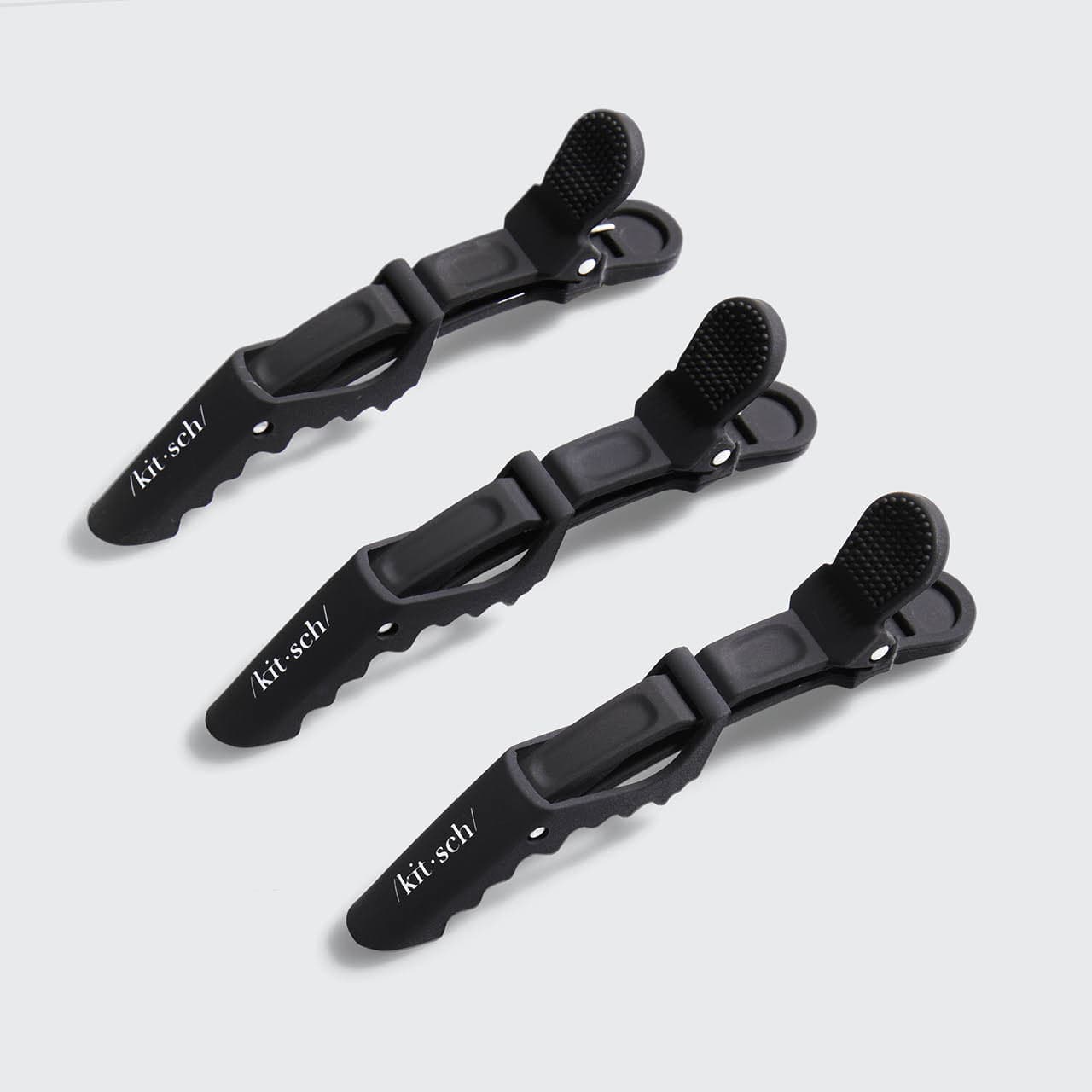 Black No-Slip Crocodile Clips 3pc Set - Image 3
