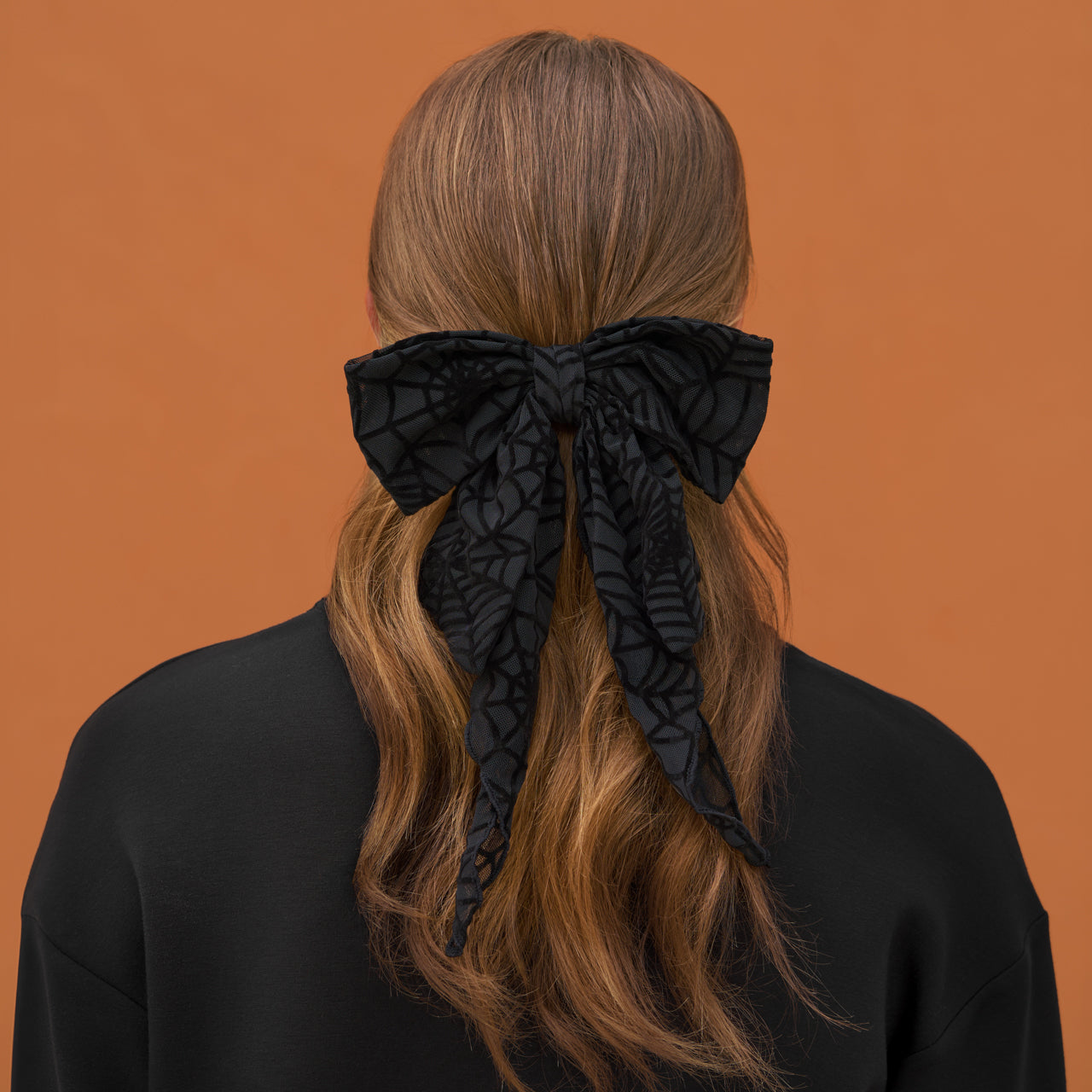 Alternative view of Spiderweb Bow Hair Clip