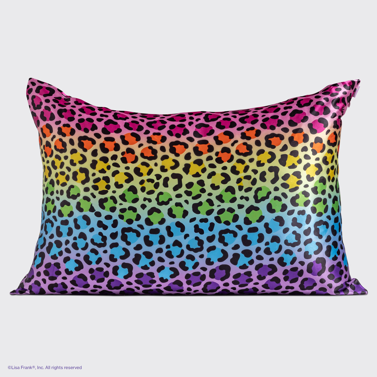 Lisa Frank x Kitsch Satin Pillowcase in Rainbow Leopard - Image 4