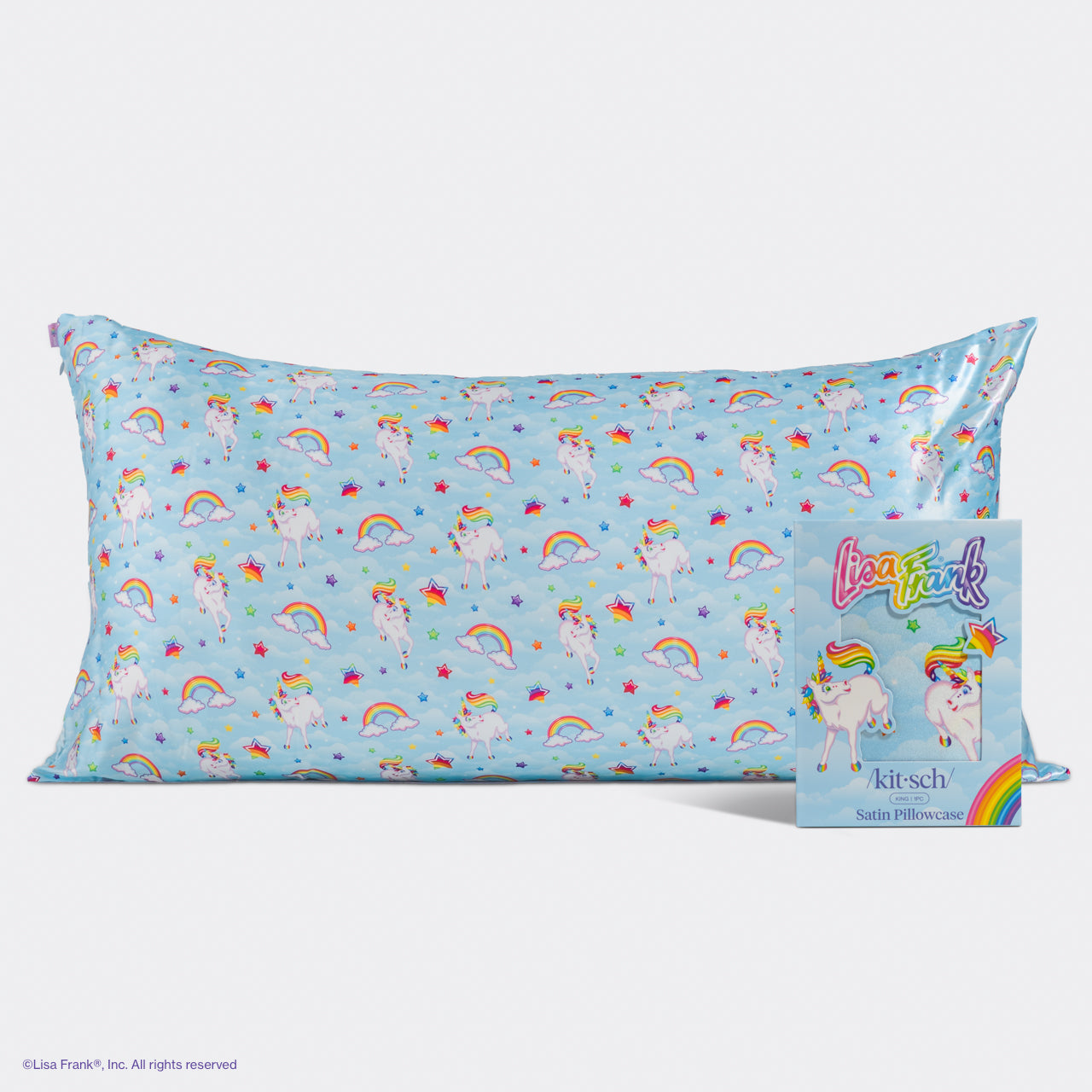 Lisa Frank x Kitsch Satin Pillowcase in Markie - King