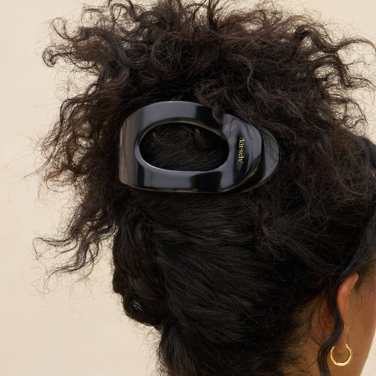 Alternative view of Black Flat Cloud Clip - Large