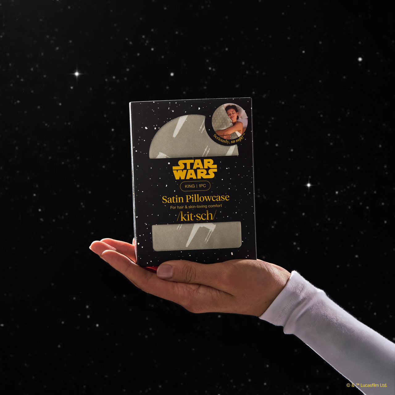 Star Wars & Kitsch Satin Pillowcase in Rebel Alliance - King - Image 5