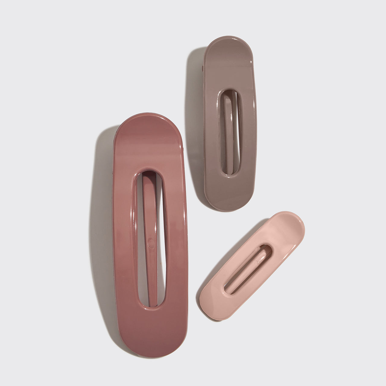 Alternative view of Flat Lay Claw Clip 3pc Flat - Terracotta