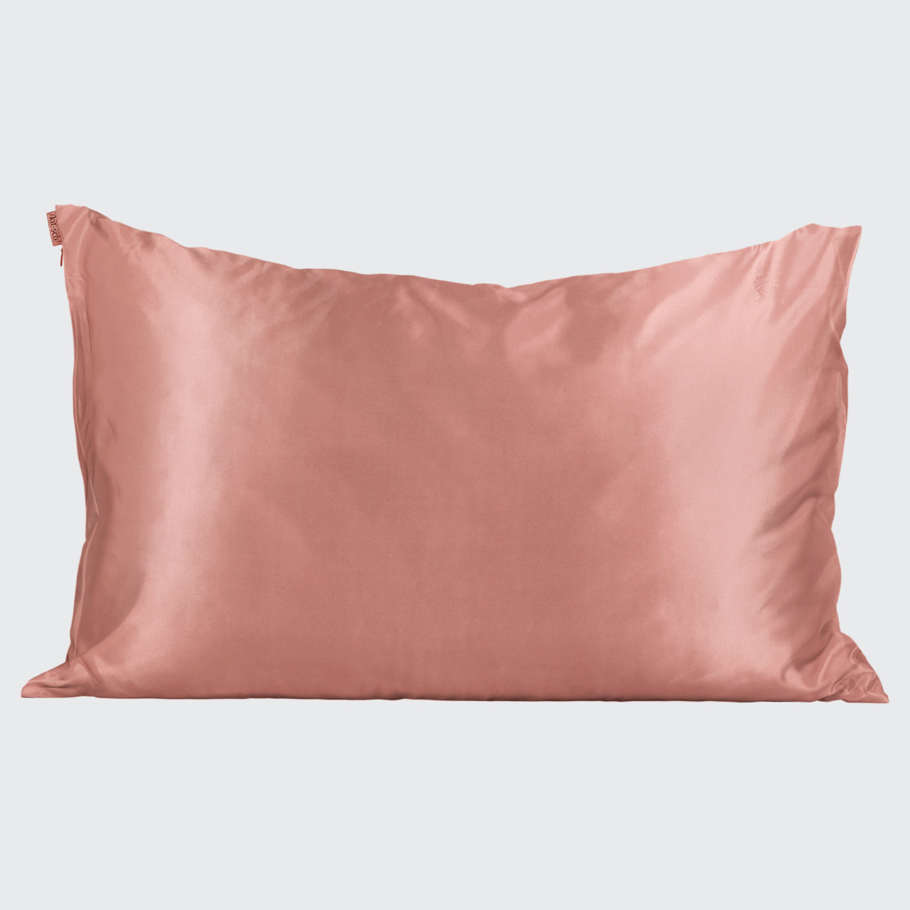 Alternative view of Satin Pillowcase in Terracotta