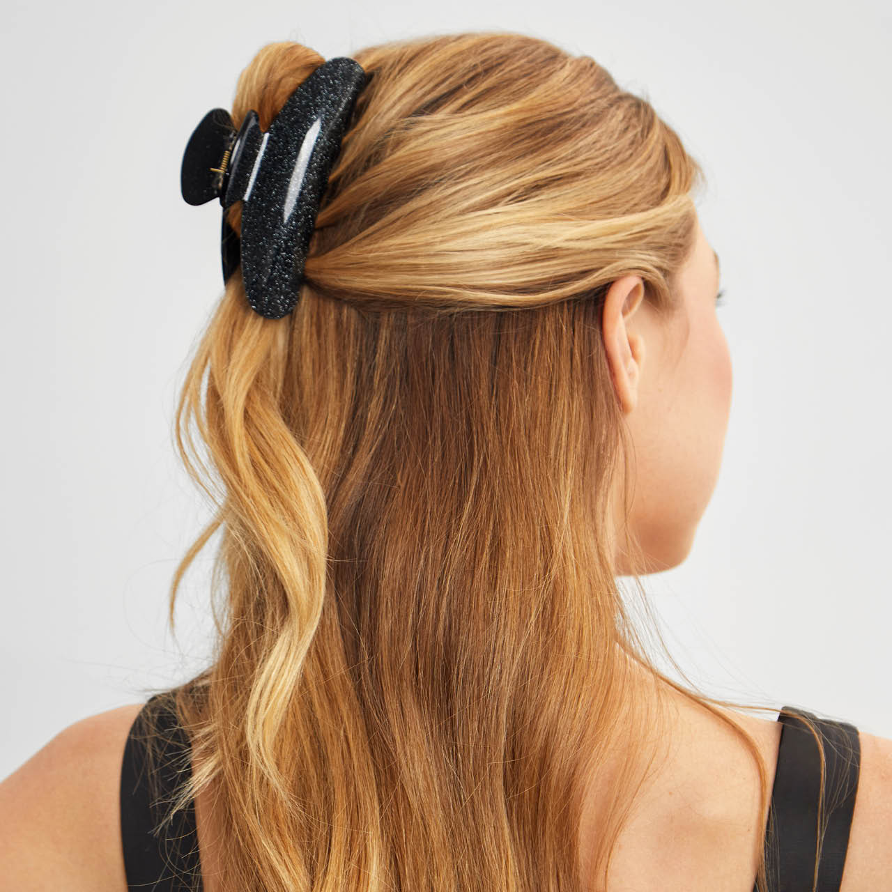 Black Glitter Claw Clip - Image 5