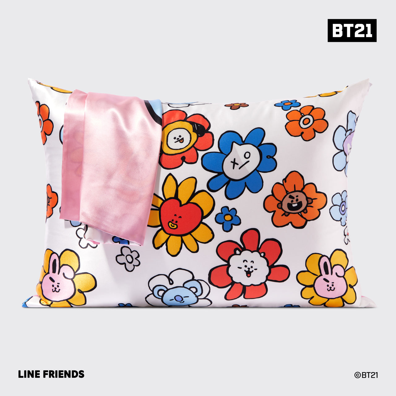 Alternative view of Kitsch x BT21 Satin Pillowcase in COOKY