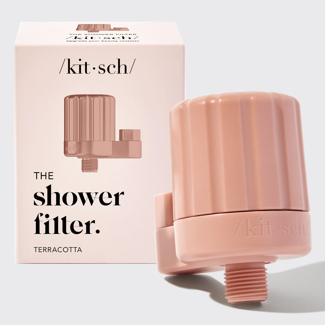 Shower Filter + Shampoo & Conditioner 4pc Set - Terracotta - Image 3