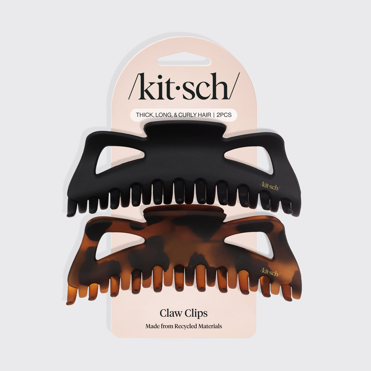 Black & Tort Classic Claw Clips 2pc Set - Jumbo - Image 4