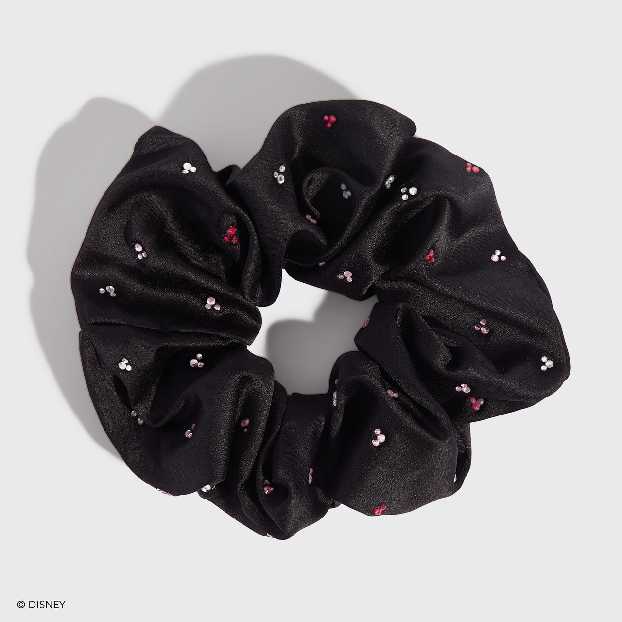 Kitsch x Mickey and Minnie Black Rhinestone Scrunchie - Image 3