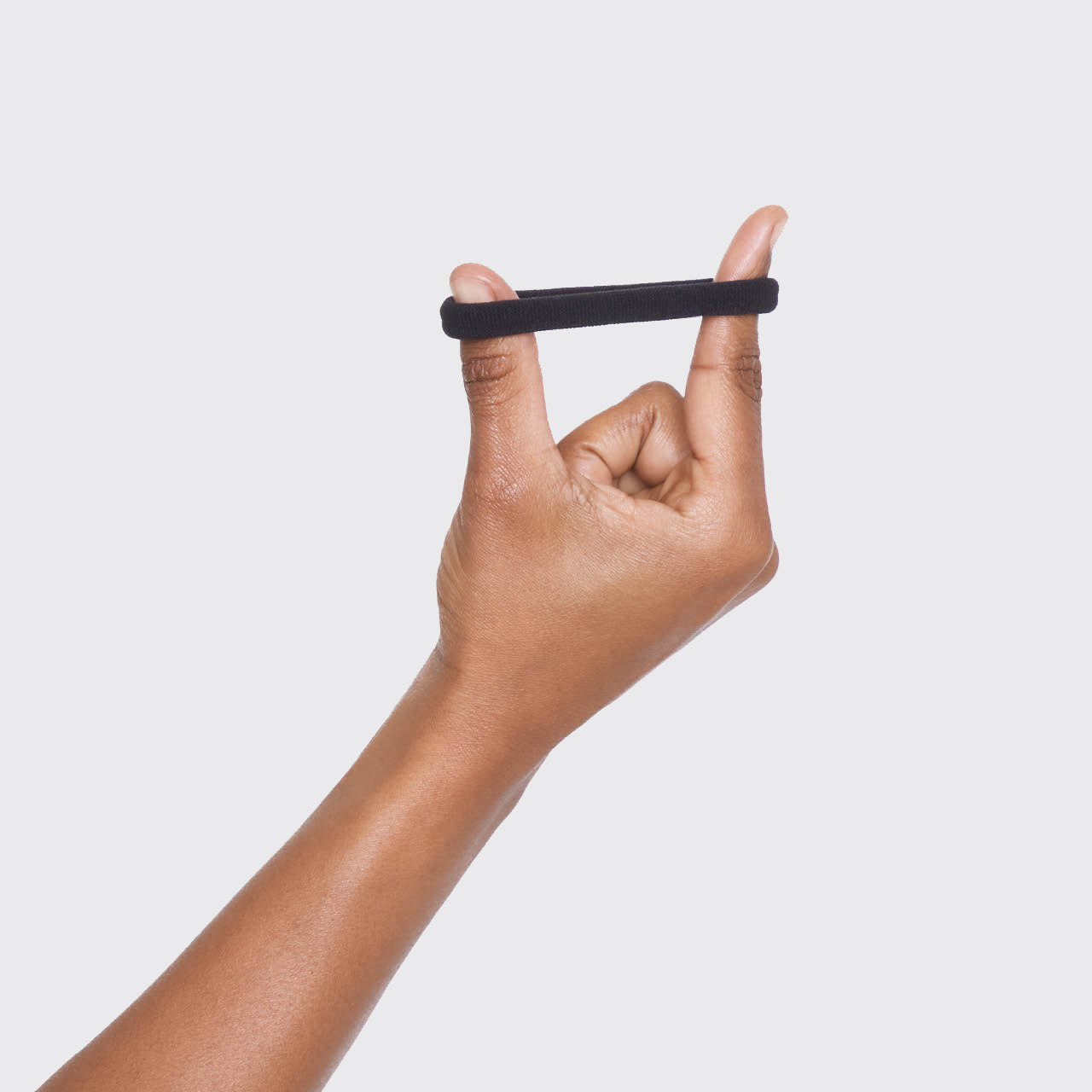 Alternative view of Recycled Nylon Medium Hair Elastics 12pc Set - Black