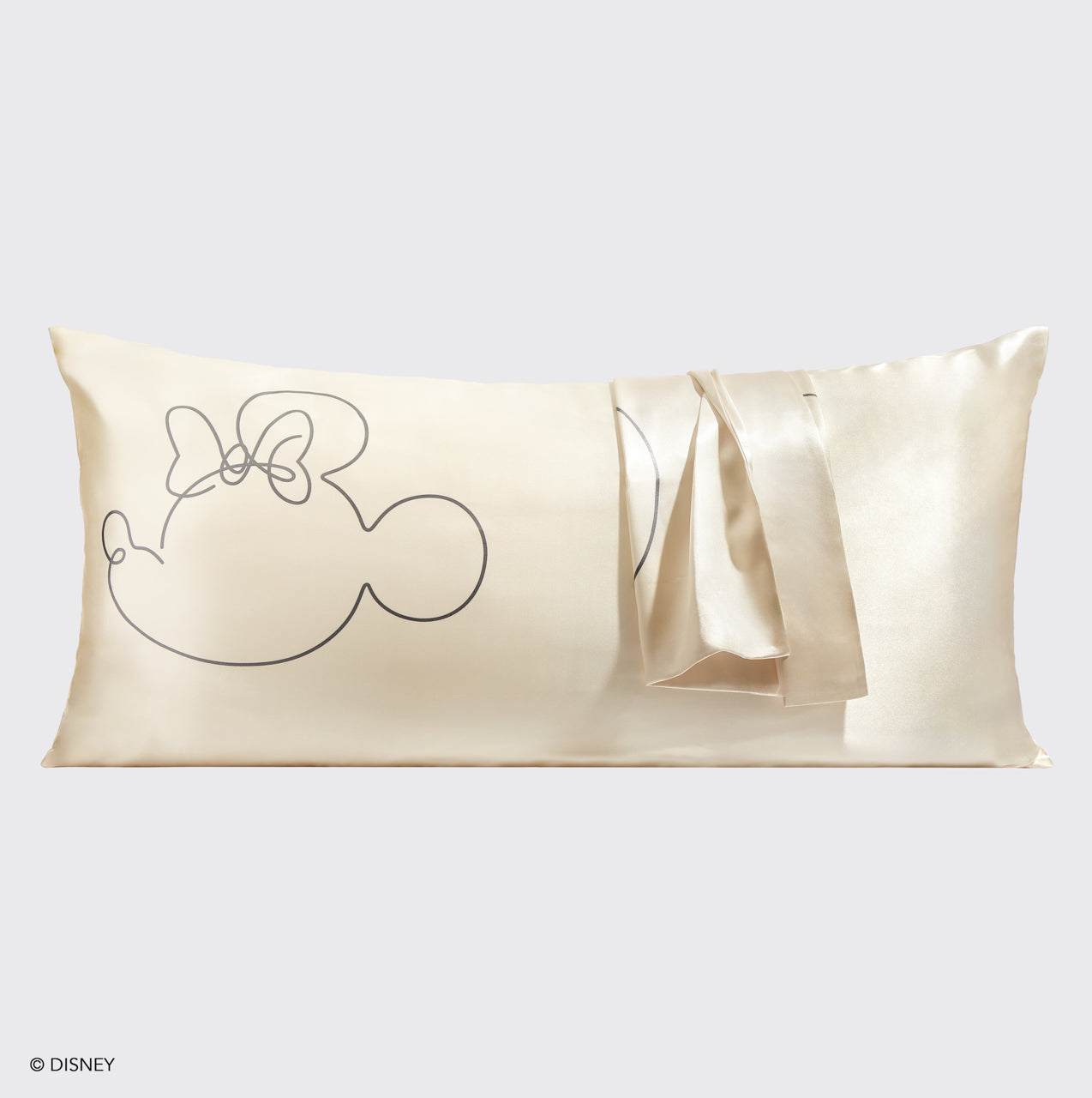 Alternative view of Kitsch x Mickey and Minnie Satin Pillowcase in Mrs. Mouse - King