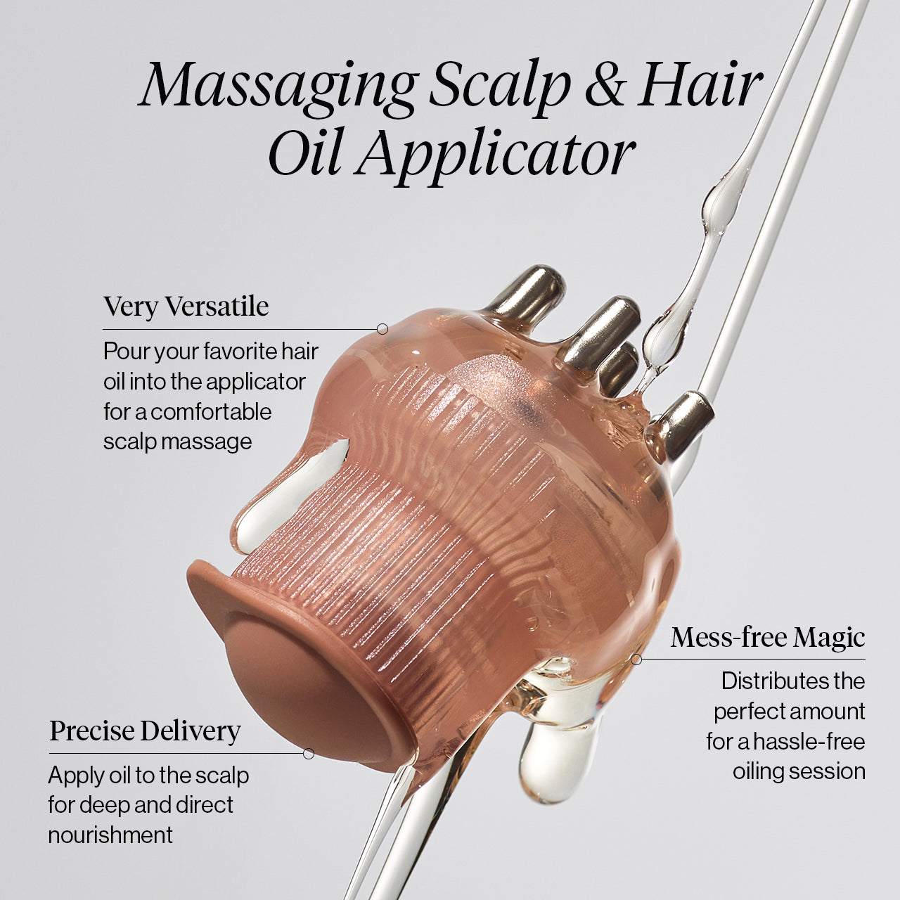 Alternative view of Scalp Oil Applicator + Biotin Oil Bundle