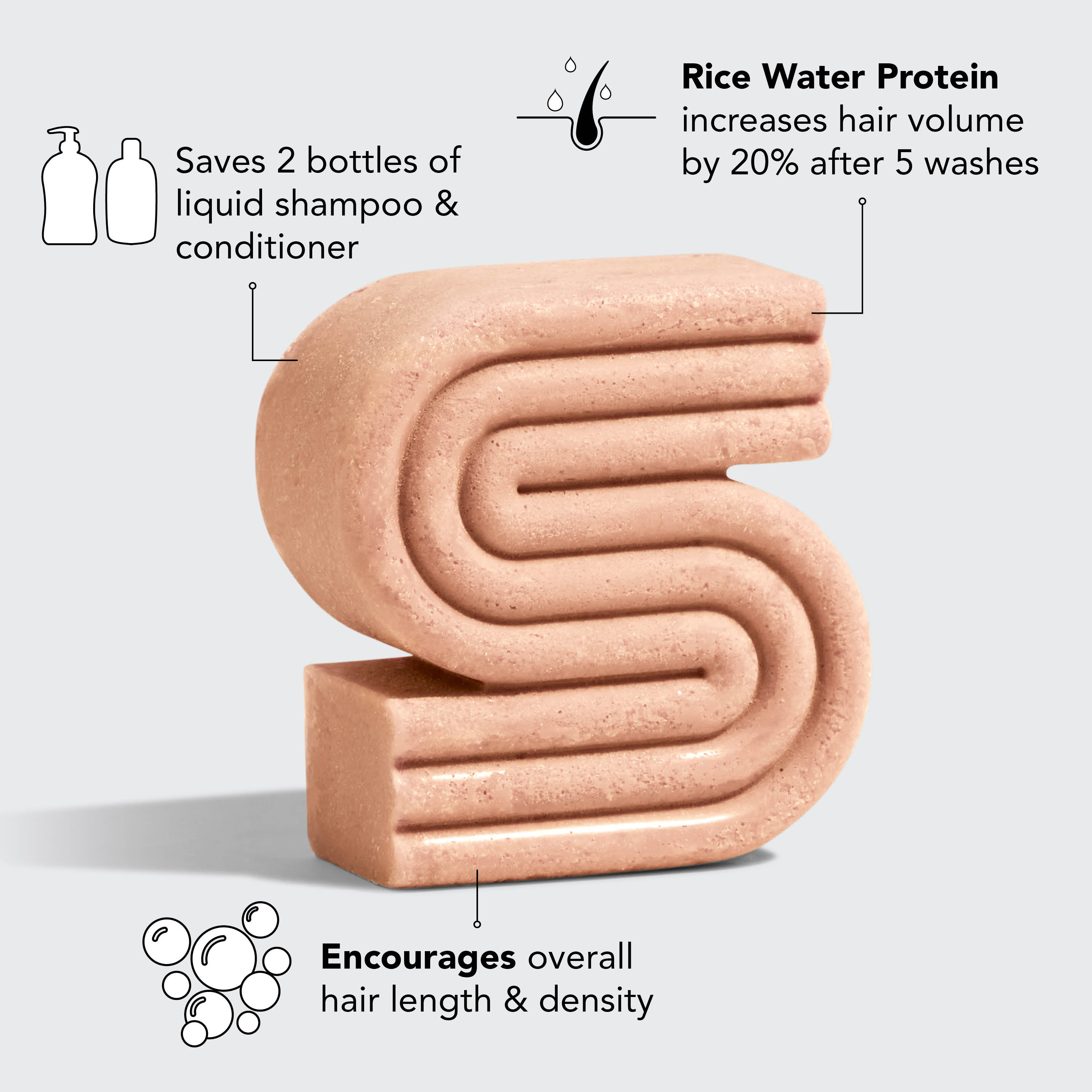 Rice Water Shampoo Bar for Hair Growth - Image 3