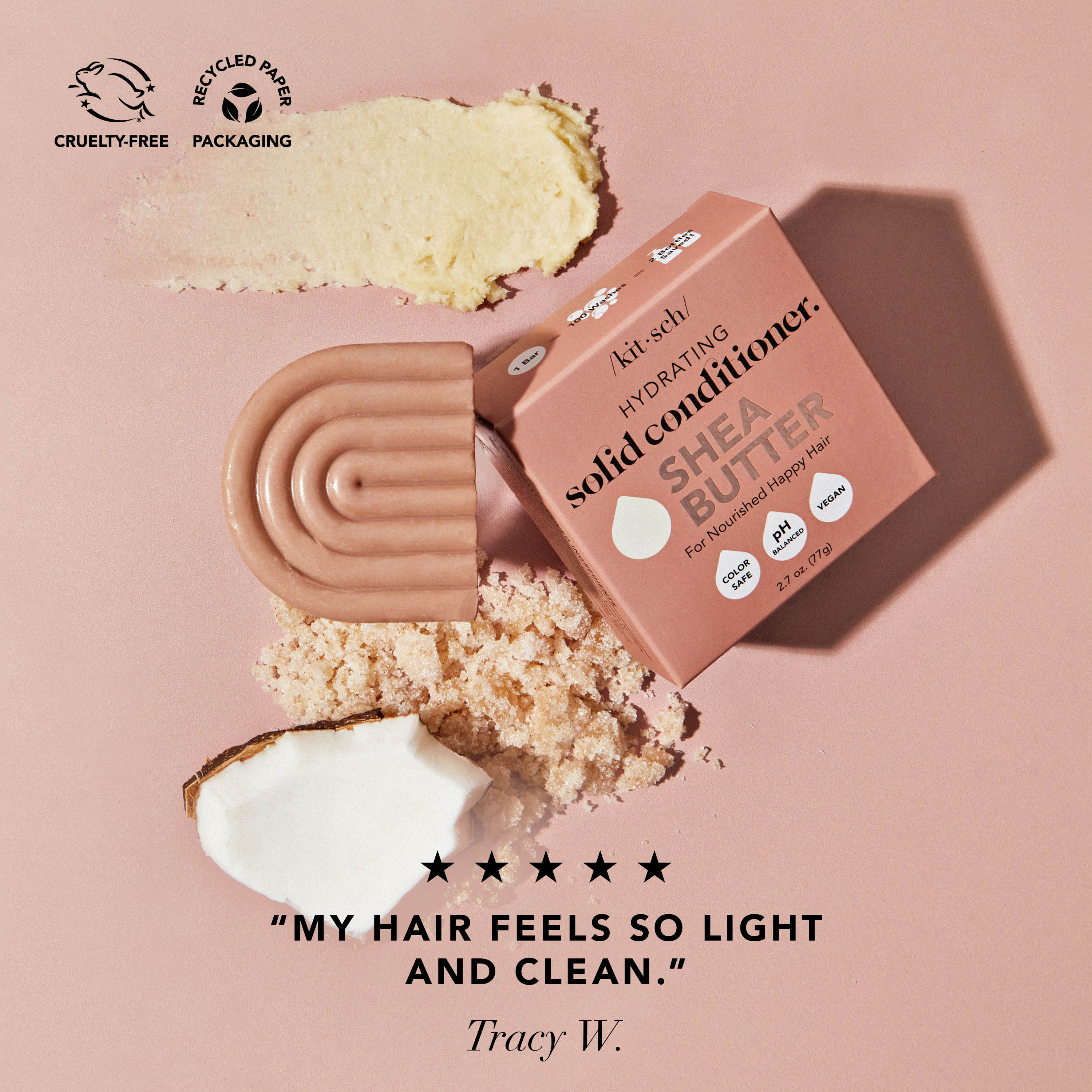 Alternative view of Shea Butter Hydrating Solid Conditioner Bar