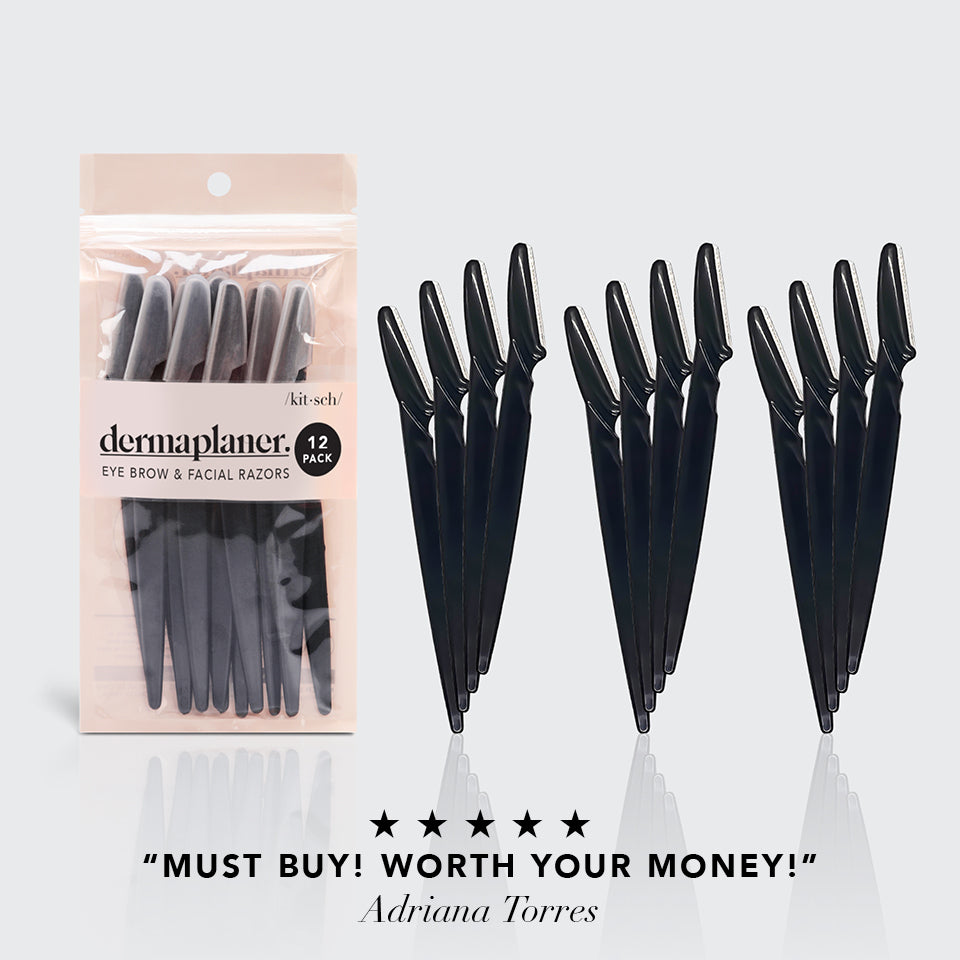 Recycled Plastic Dermaplaners 12pc Set- Black - Image 3