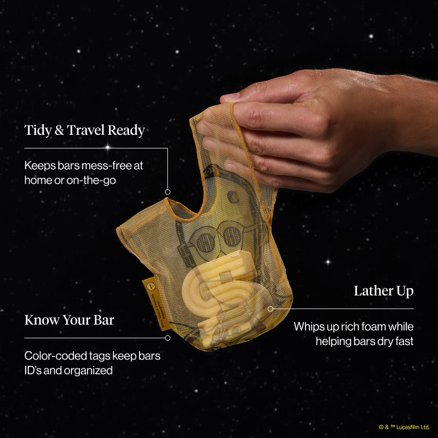 Alternative view of Star Wars & Kitsch Shampoo Bar Saver Bag - C-3PO